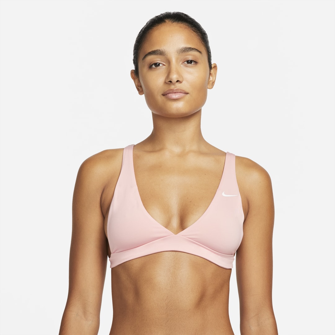 Nike Women's Essential Bralette Bikini Top In Pink