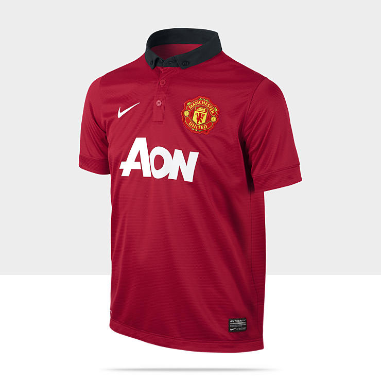 2013/14 Manchester United Replica Boys' Soccer Jersey