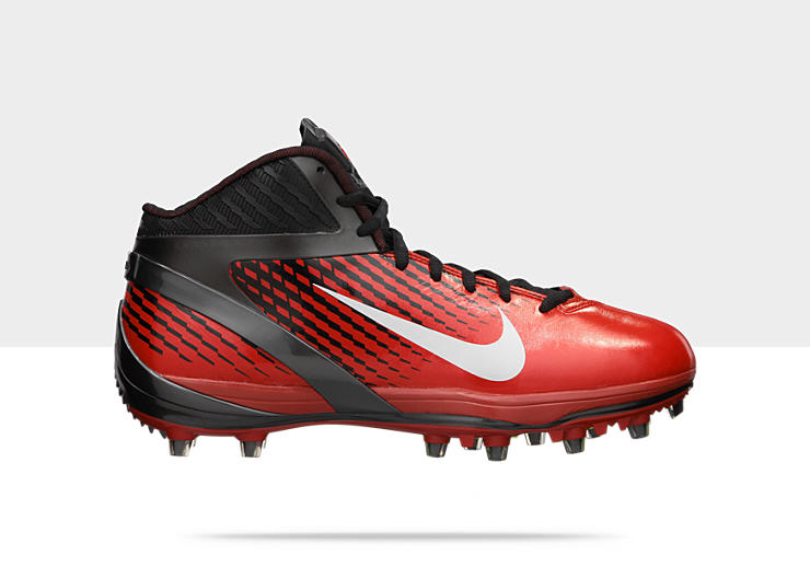 nike football cleats red and black