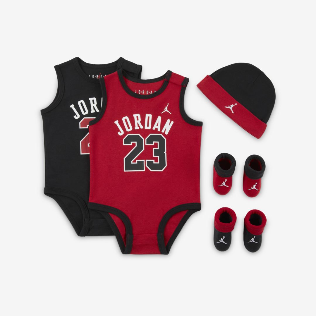 Jordan Baby 5-piece Box Set In Gym Red