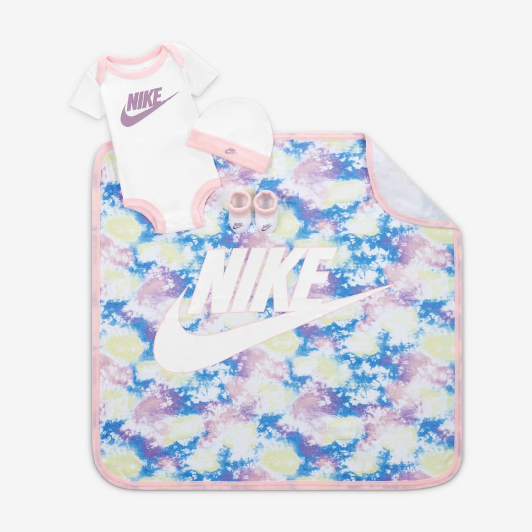 Nike Baby 4-piece Box Set (w/ Blanket) In White