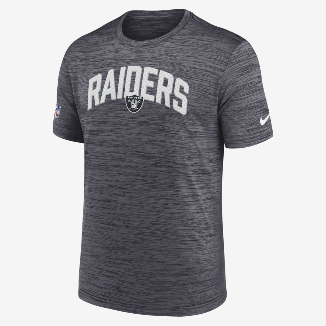 Shop Nike Men's Dri-fit Velocity Athletic Stack (nfl Las Vegas Raiders) T-shirt In Black
