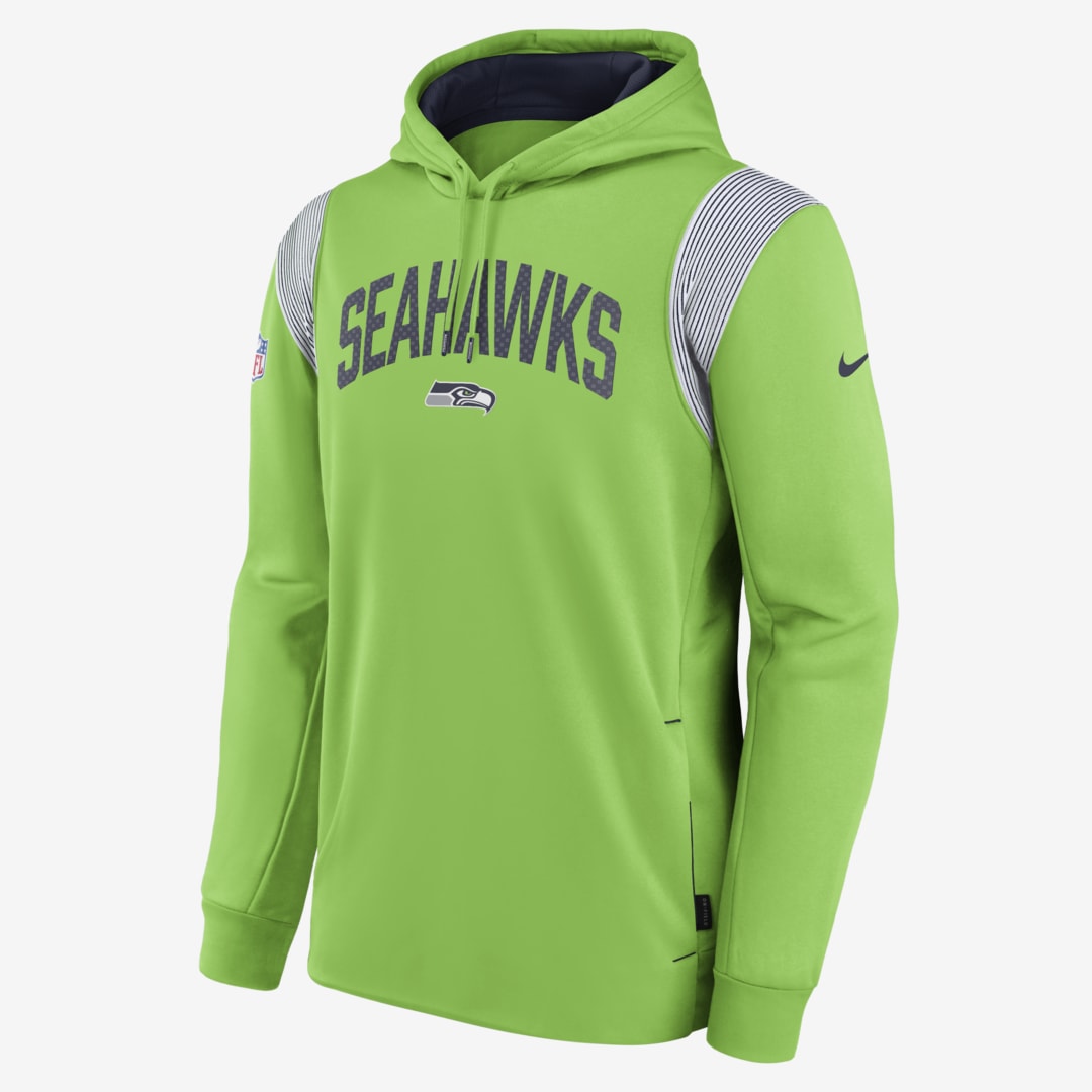 Nike Men's  Therma Athletic Stack (nfl Seattle Seahawks) Pullover Hoodie In Green