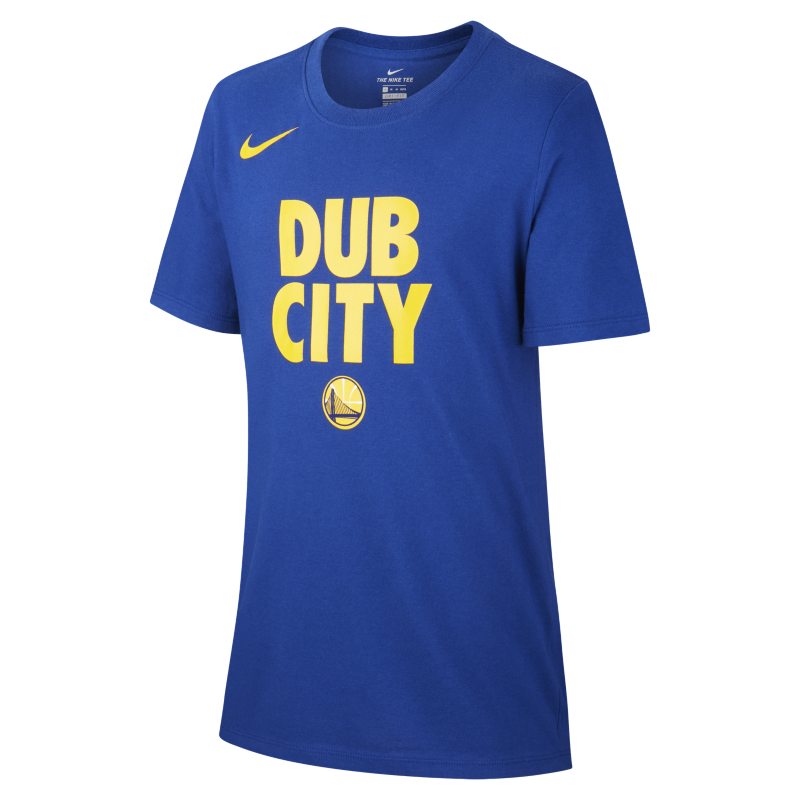 Golden State Warriors Nike Dri-FIT NBA-T-Shirt für Jungen - Blau