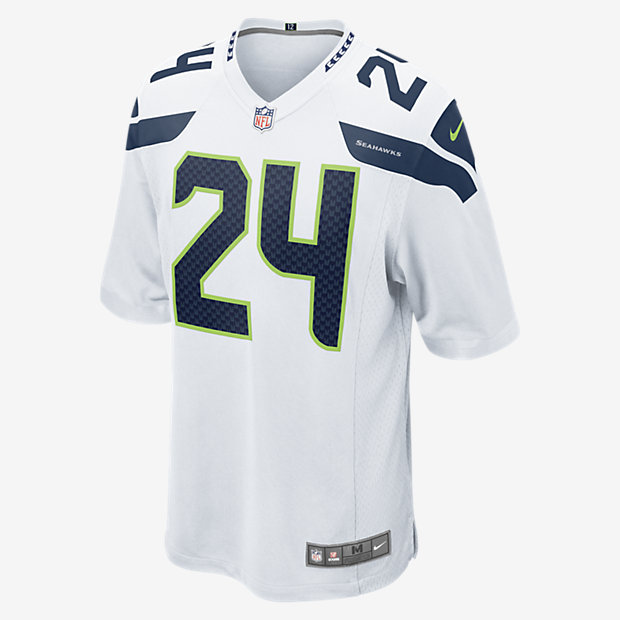 NFL Seattle Seahawks (Marshawn Lynch) Kids' Football Away Game Jersey