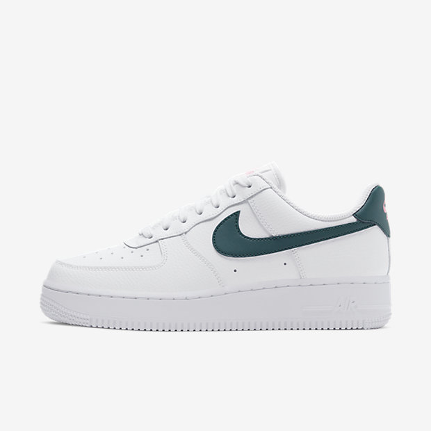 white and green af1
