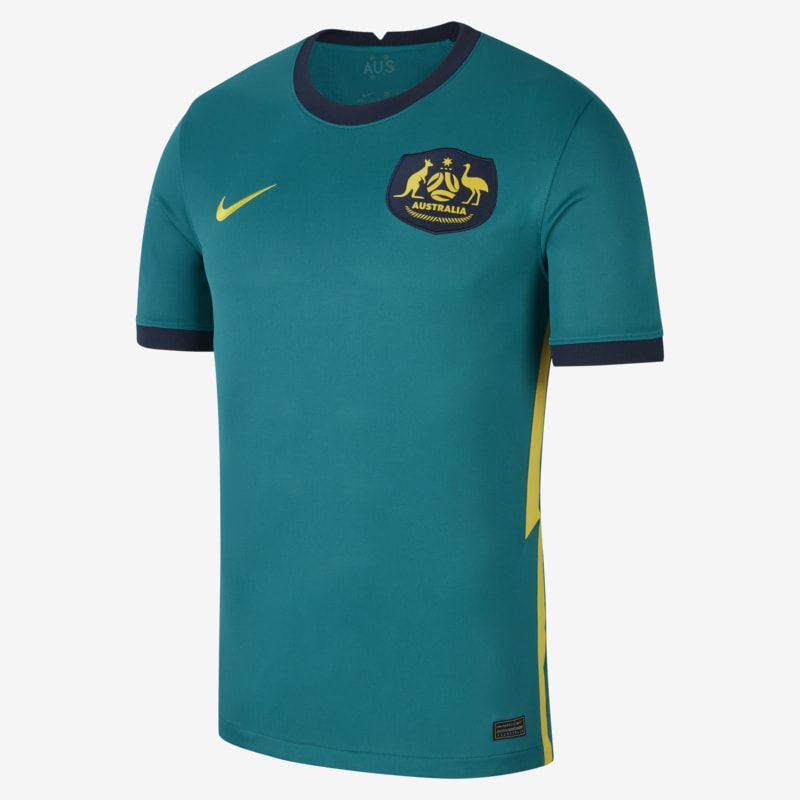 Camisola de futebol do equipamento alternativo Stadium Austrália 2020 para homem - Azul