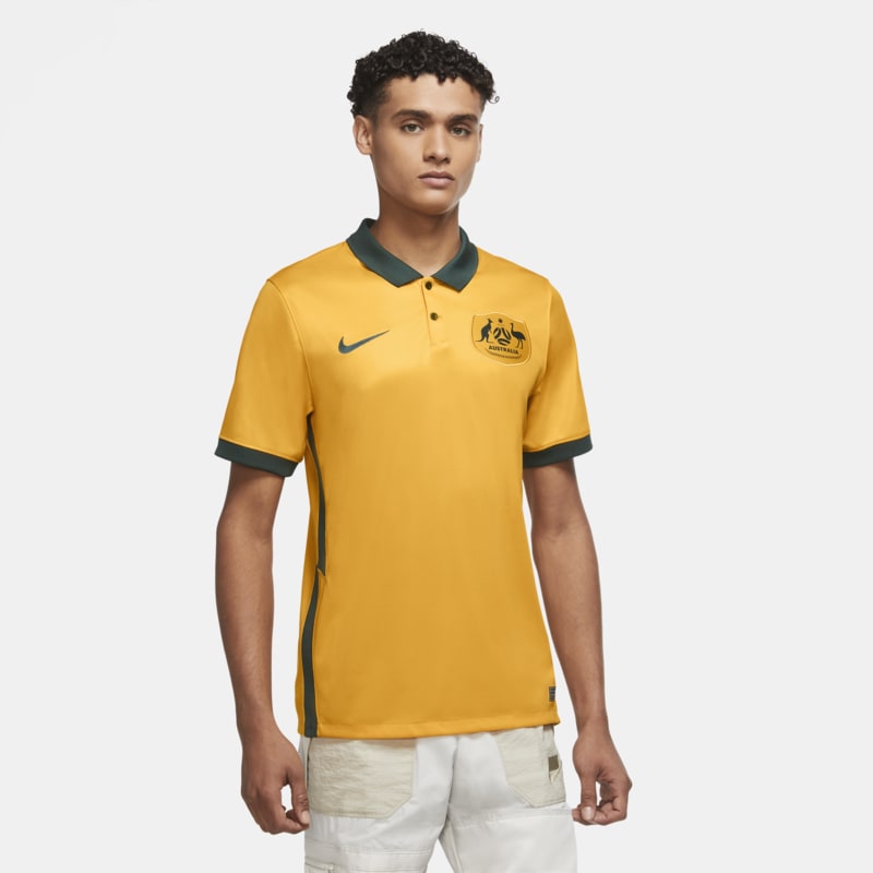 Camisola de futebol do equipamento principal Stadium Austrália 2020 - Amarelo