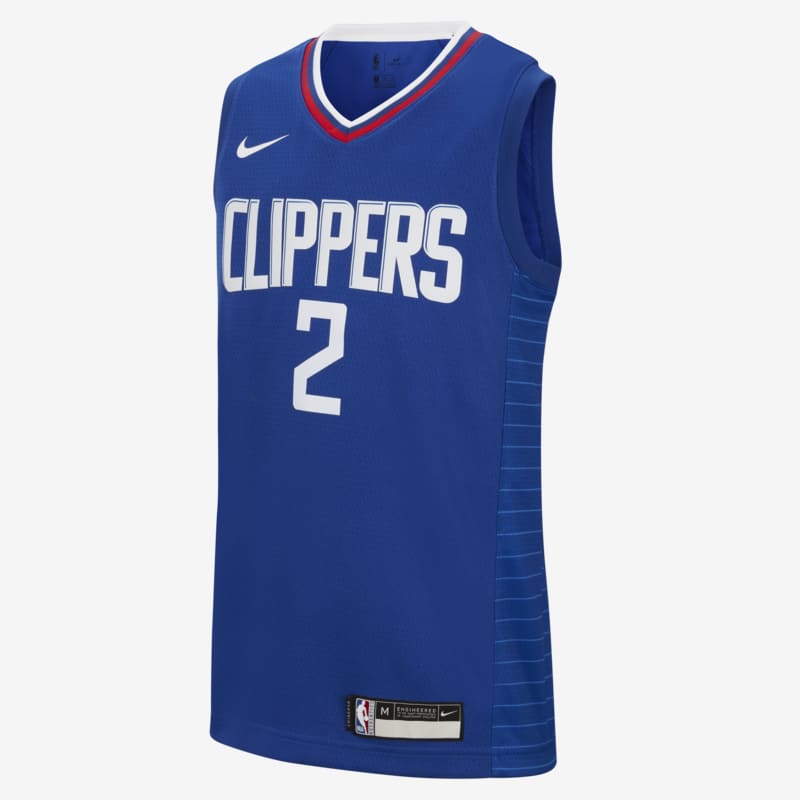 Camisola NBA da Nike Swingman Kawhi Leonard Clippers Icon Edition Júnior - Azul