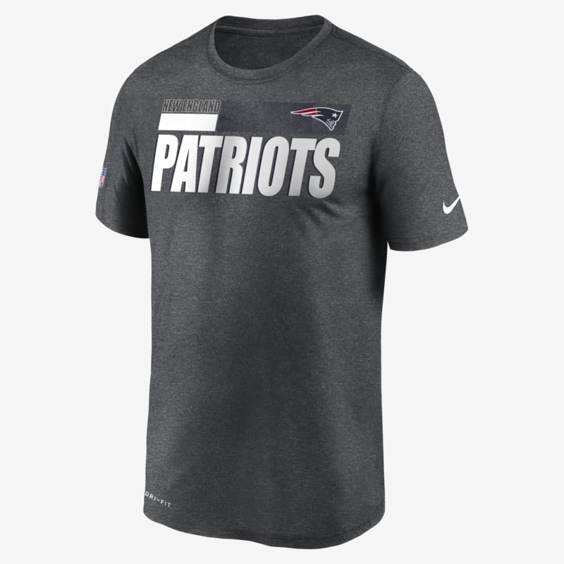 T-shirt Nike Legend Sideline (NFL Patriots) para homem - Cinzento