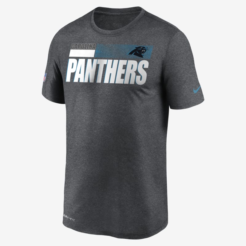 T-shirt Nike Dri-FIT Team Name Legend Sideline (NFL Carolina Panthers) para homem - Cinzento