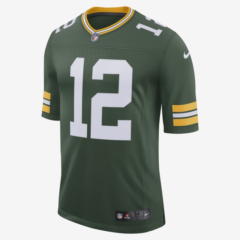 Camisola de futebol americano de edição limitada NFL Green Bay Packers Vapor Untouchable (Aaron Rodgers) para homem - Verde
