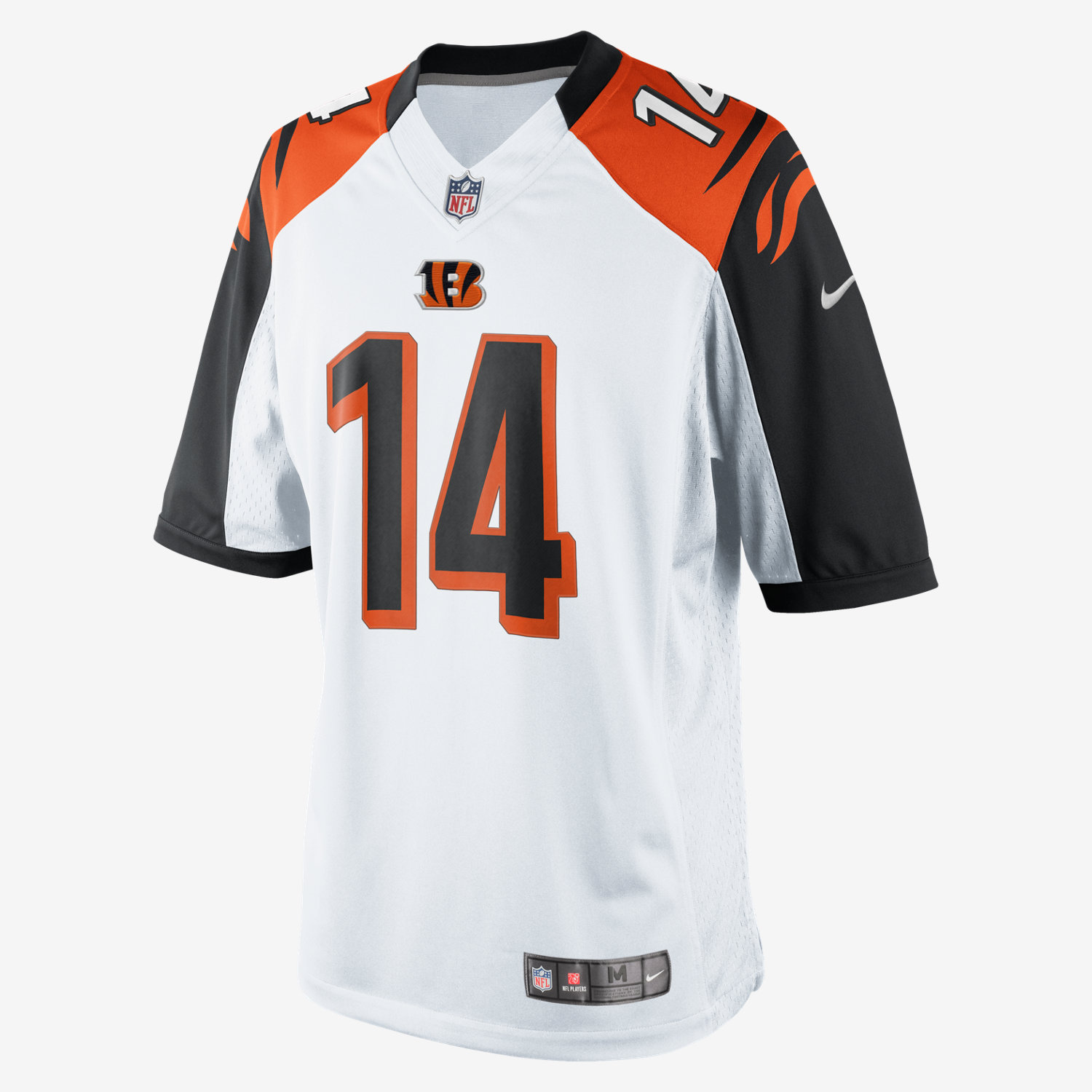 white and black bengals jersey