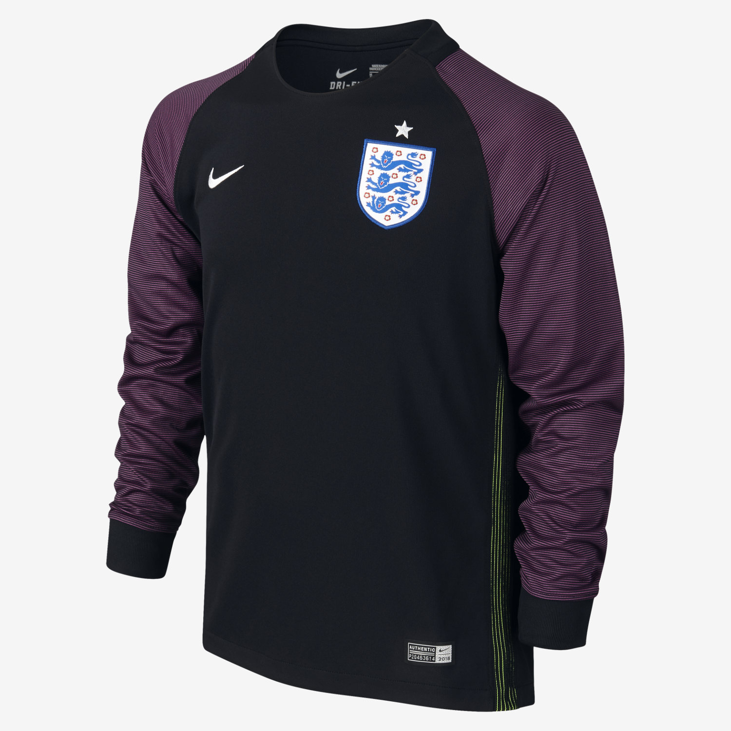 2016 England Stadium Goalkeeper - Older Kids' Football Shirt