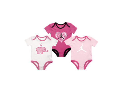 Jordan Air Logo ThreePiece Infant Girls' Bodysuit Set