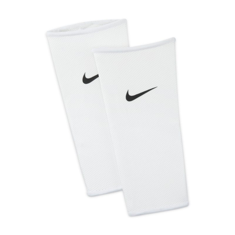 Ochronne rękawy piłkarskie Nike Guard Lock (1 para) - Biel