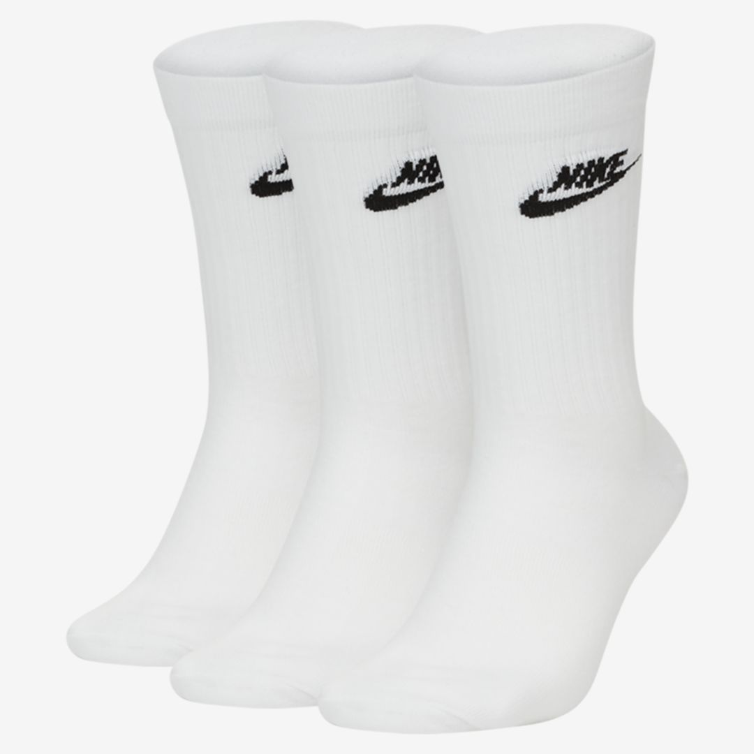 Nike Sportswear Everyday Essential Crew Socks In White,black