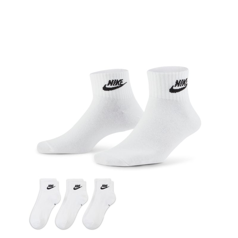 Nike Everyday Essential Calcetines hasta el tobillo (3 pares) - Blanco Nike
