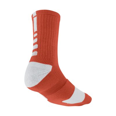 Nike Elite Crew Basketball Socks Medium/1 Pair - Team Orange, M