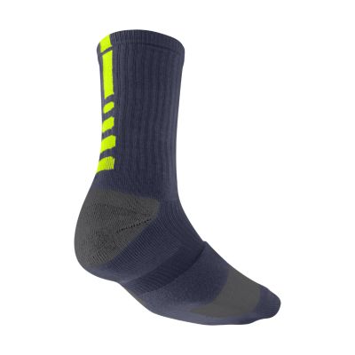 Nike Elite Crew Basketball Socks Extra Large/1 Pair - Blackened Blue, XL