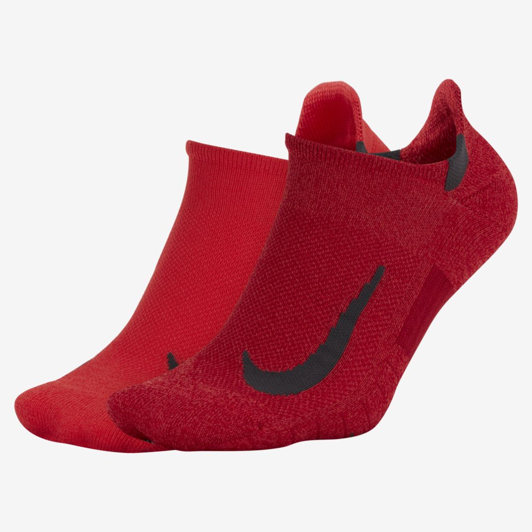 Nike Multiplier No-show Socks (2 Pair) In Red