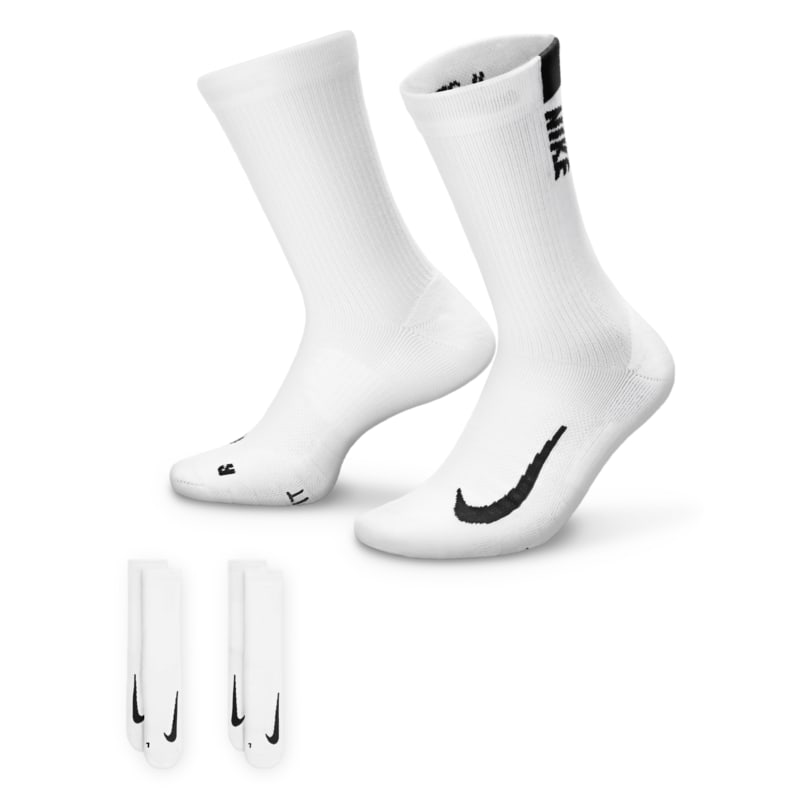 Nike Multiplier Calcetines largos (2 pares) - Blanco Nike