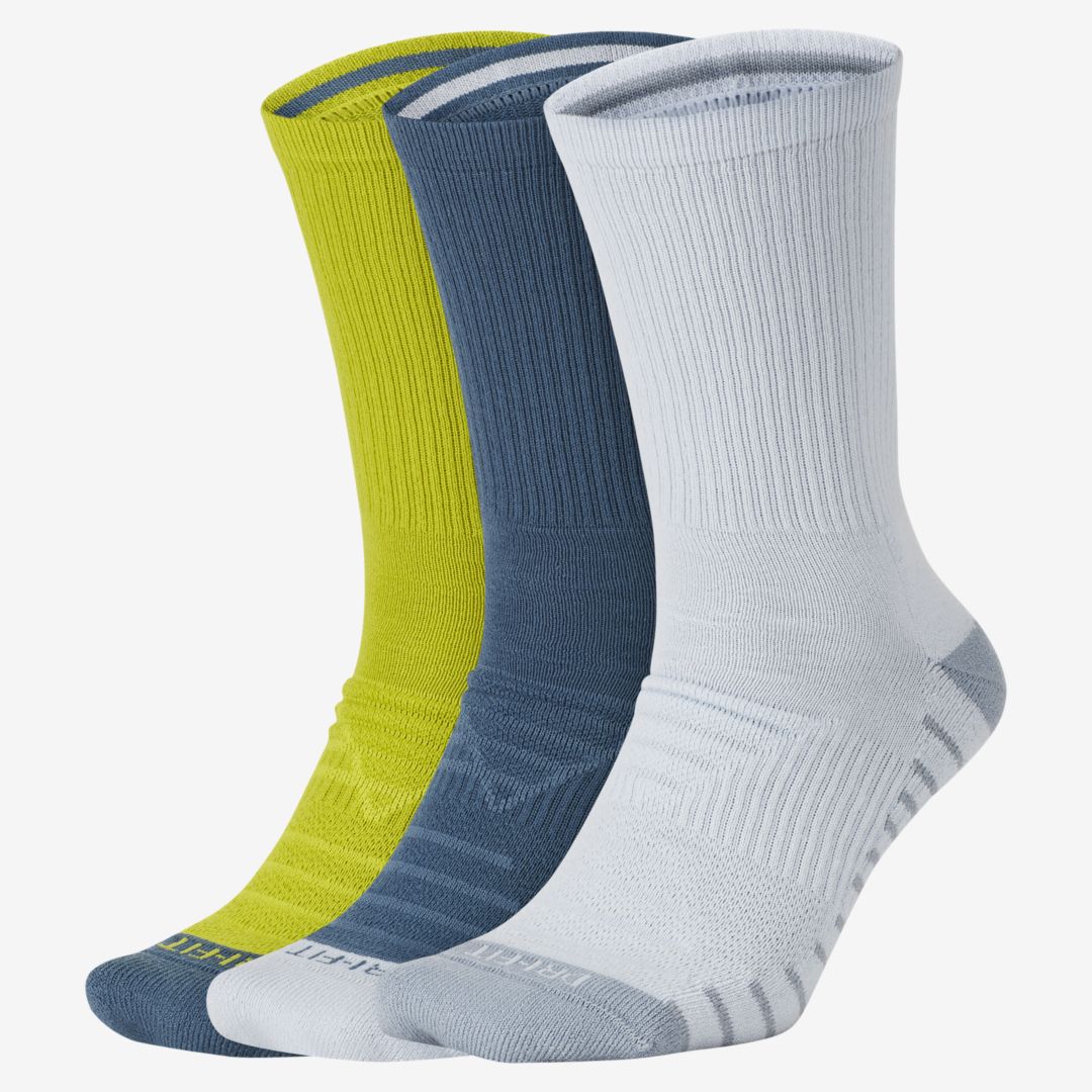 Nike Everyday Max Cushioned Crew Training Socks (3 Pair) In Multi-color
