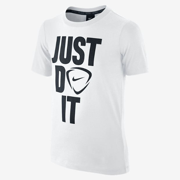 All About Soccer Tees Just Do It White