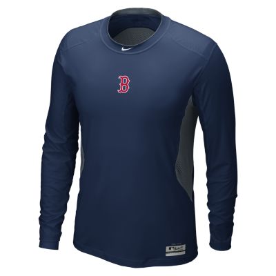 Nike Pro Combat Hypercool (MLB Red Sox) Mens Baseball Shirt   Red