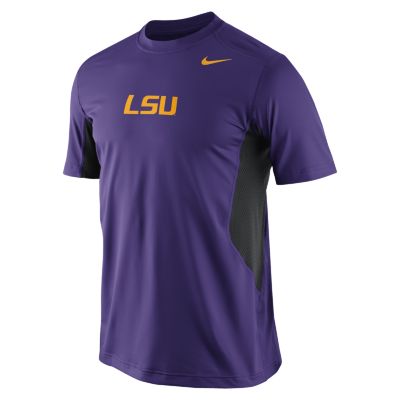 Nike Pro Combat Hypercool Logo (LSU) Mens Shirt   Purple