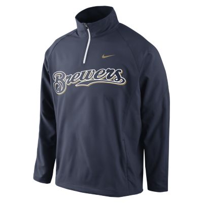 Nike Shield Hot Corner 1.4 (MLB Brewers) Mens Jacket   Navy