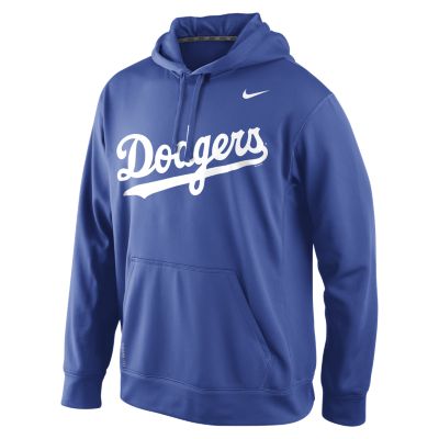 Nike Performance Pullover 1.4 (MLB Dodgers) Mens Training Hoodie   Royal Blue