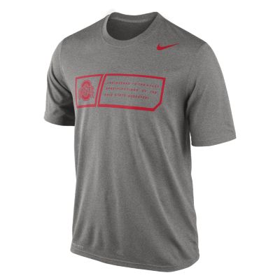 Nike Legend Training Day (Ohio State) Mens T Shirt   Dark Grey Heather