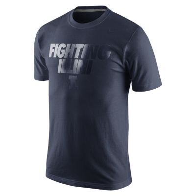 Nike College Local Cotton (Illinois) Mens T Shirt   Navy