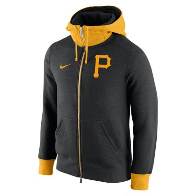 Nike Logo Blended Full Zip 1.4 (MLB Pirates) Mens Hoodie   GREEN