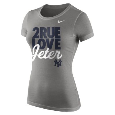 Nike 2rue Love (MLB Yankees/Derek Jeter) Womens T Shirt   Grey Heather