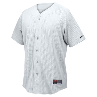 Nike Nike Full Button Mesh Mens Baseball Jersey  