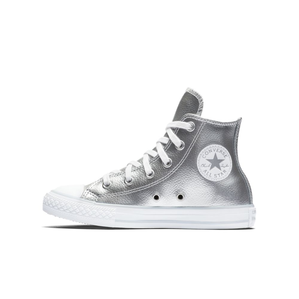 Converse Chuck Taylor All Star Metallic High Top Little Kids' Shoe Size ...