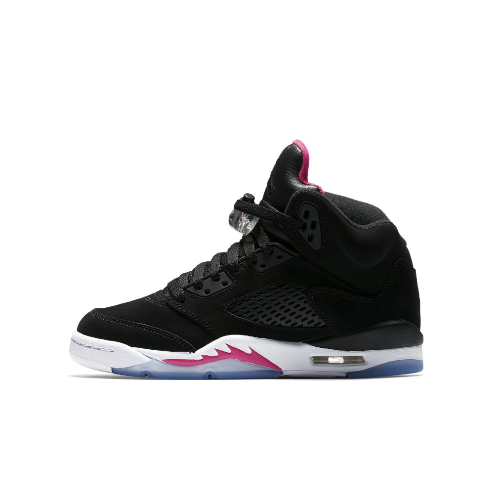Air Jordan 5 Retro Big Kids' Shoe, by Nike Size 5.5Y (Black) | Shop ...