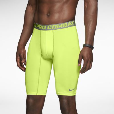 Nike Pro Combat Core Compression 2.0 9 Mens Training Shorts   Volt