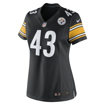 NFL Pittsburgh Steelers (Troy Polamalu) Womens Football Home Limited Jersey   B
