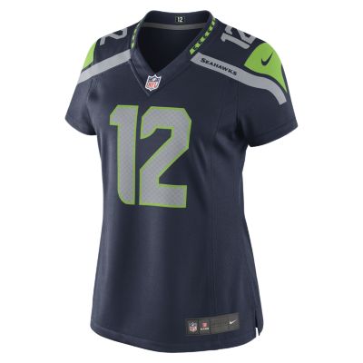 NFL Seattle Seahawks (Fan) Womens Football Home Limited Jersey   College Navy