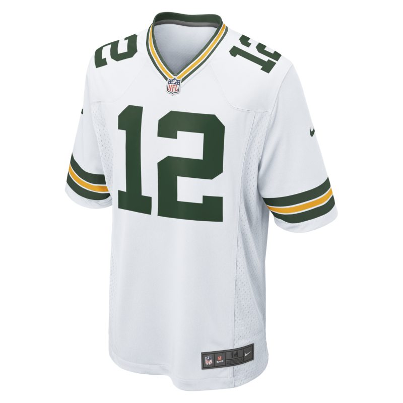 Maillot de football americain NFL Green Bay Packers (Aaron Rodgers) pour Homme - Blanc