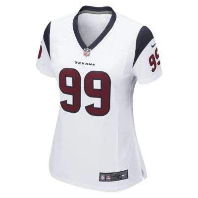 NFL Houston Texans (J.J. Watt) Womens Football Away Game Jersey   White