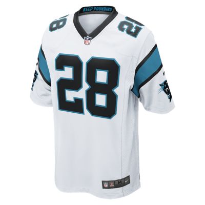 NFL Carolina Panthers (Jonathan Stewart) Mens Football Away Game Jersey   White