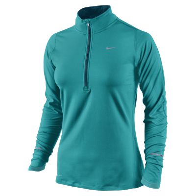 Nike Element Half Zip Womens Running Top   Turbo Green