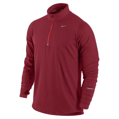 Nike Element Half Zip Mens Running Top   Gym Red