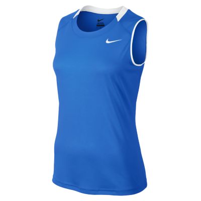 Nike Respect Sleeveless Womens Softball Game Jersey   Team Royal