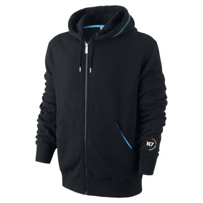 Nike N7 Full Zip Mens Hoodie   Black