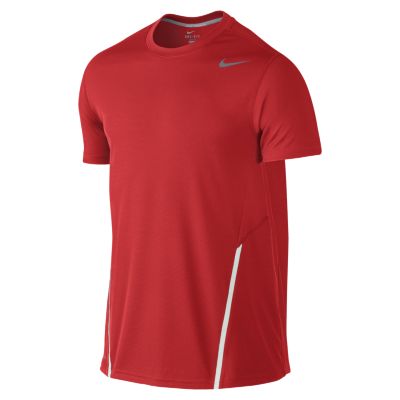 Nike UV Crew Mens Tennis Shirt   Light Crimson